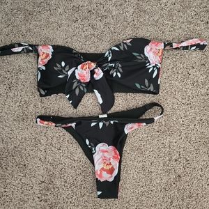 Zaful Off Shoulder Bandeau Bikini